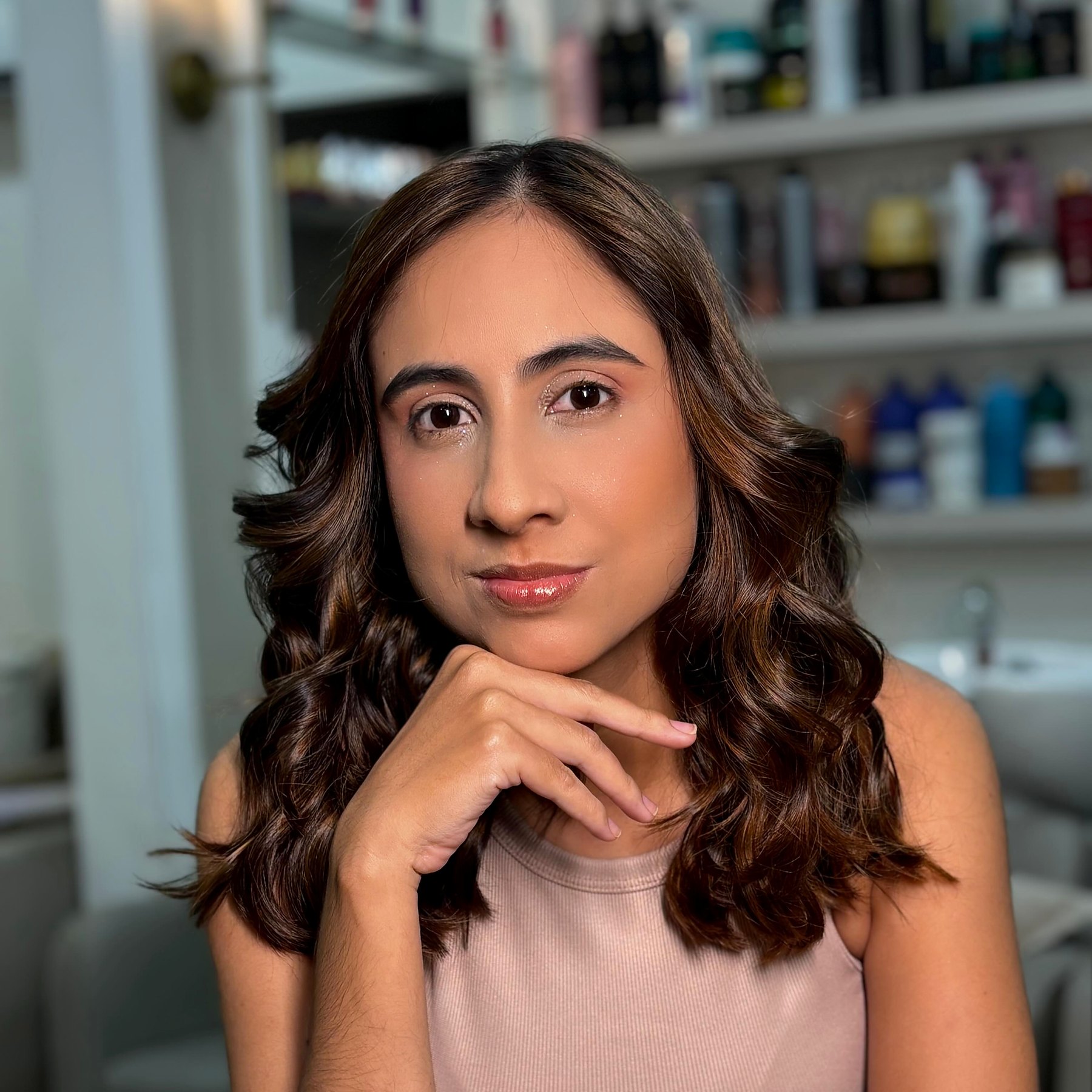 Make com olhar em tons castanhos